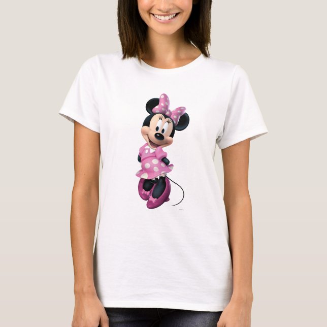 T-shirt Pink Minnie | Derrière les mains (Devant)