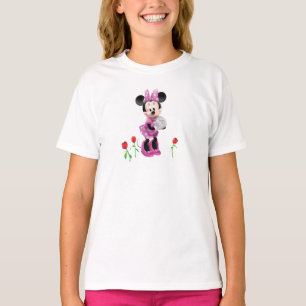 T-shirt Pink Minnie   Tulipes