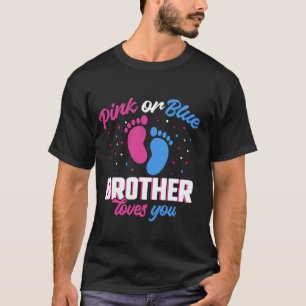 T-shirt Pink or Blue Brother vous aime Sexe Révéler