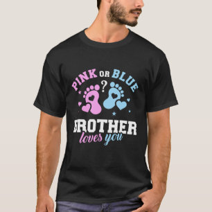 T-shirt Pink or Blue frère Vous aimez Fête des pères amusa