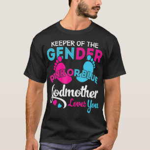 T-shirt Pink or Blue Godmère vous aime Genre Révéler maman