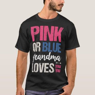 T-shirt Pink Or Blue Great Grandma Loves You Baby Gender R