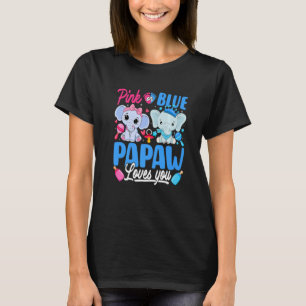 T-shirt Pink or Blue Papaw Vous Aime Genre Révéler Elephan