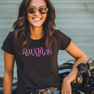 T-shirt Pink Relentless Typography Design