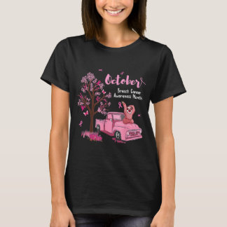 T-shirt Pink Ribbon Camion Citrouille Sloth Cancer du sein