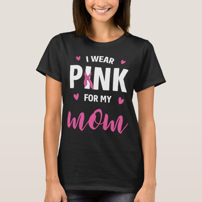 T-shirt Pink Ribbon Maman Fighter Guerrier Cancer du sein (Devant)