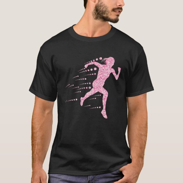 T-shirt Pink Sprinterin Endurance Fitness Amincissement Su (Devant)