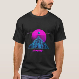 T-shirt Pink Sun Official Gunship