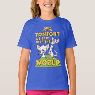 T-shirt Pinky et le cerveau Reprendre Le Monde