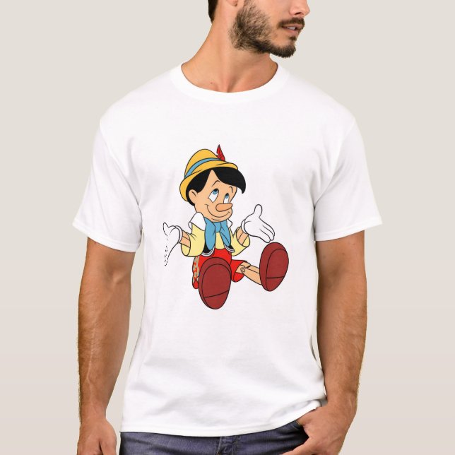 T-shirt Pinocchio Shrugging Ses Épaules Disney (Devant)