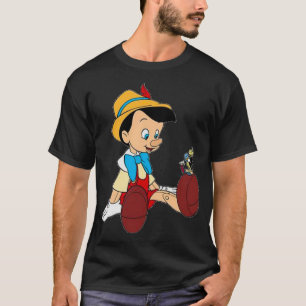 T-shirt Pinochio Et Sticker Bleu De Cricket À Parler