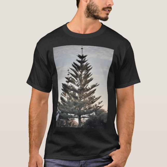 T-shirt Pins De Norfolk Island Au Coucher Du Soleil (Devant)