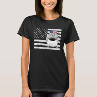 T-shirt Pinson zèbre 4 juillet Observation des oiseaux amé