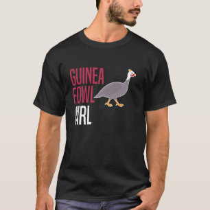 T-shirt Pintade Poulet Fille Oiseau