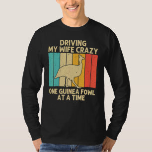 T-shirt Pintade Pour Les Hommes Papa Oiseau Ferme De Poule