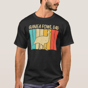 T-shirt Pintade pour papa oiseau papa élevage de poulets