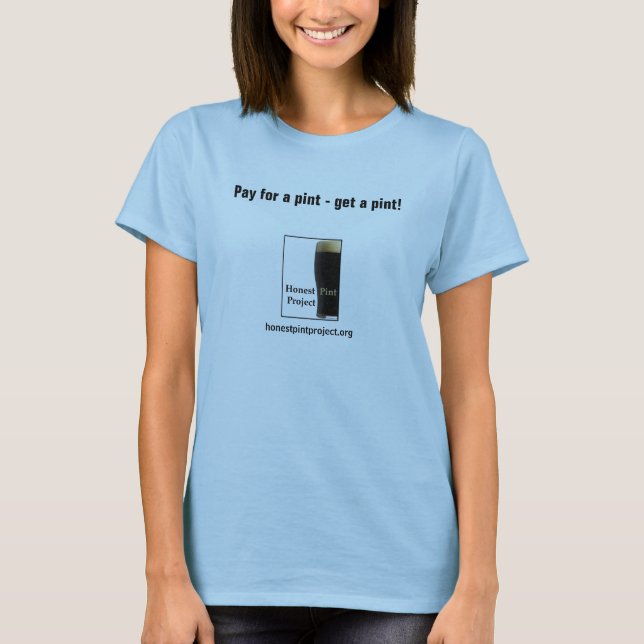 T-shirt Pinte honnête (dames) (Devant)