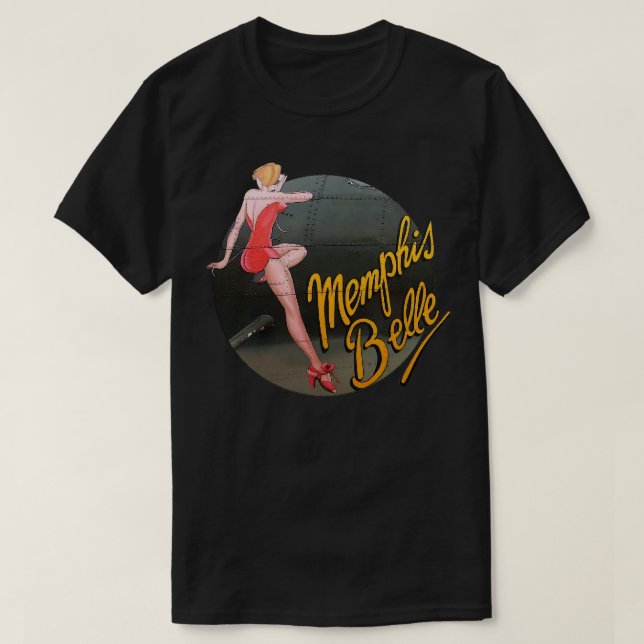 T-shirt Pinup 2ÈME GUERRE MONDIALE B17 Flying Fortress Mem (Design devant)