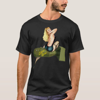 T-shirt Pinup blonde atomique girl