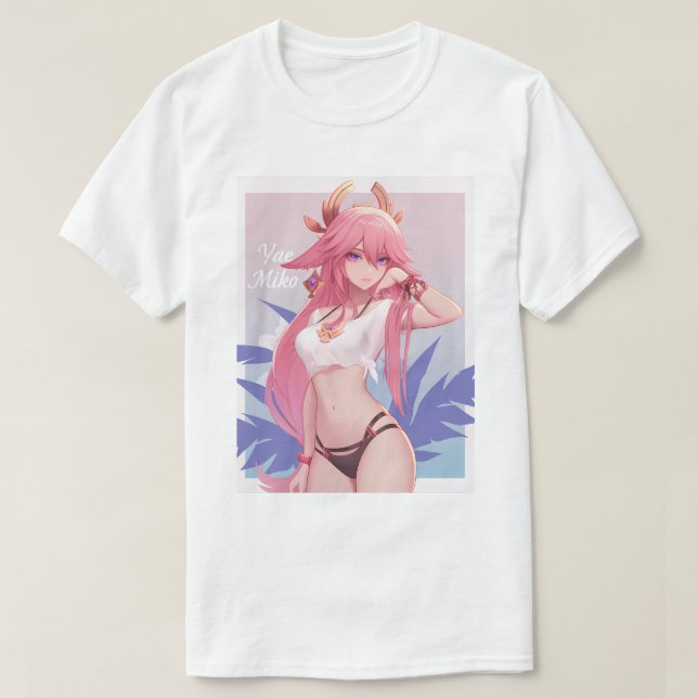 T-shirt Pinup Yae Miko 173 (Design devant)