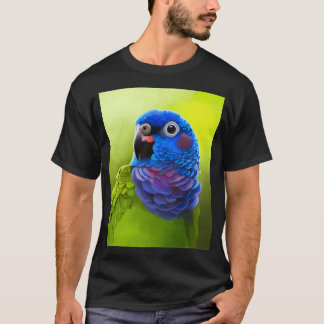 T-shirt Pionus Parrot à tête bleue