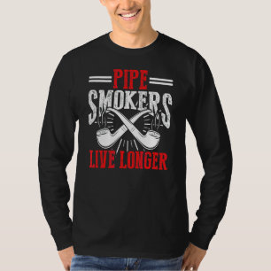 T-shirt Pipe Tabac Pipe Cigarette Fumée Cigar
