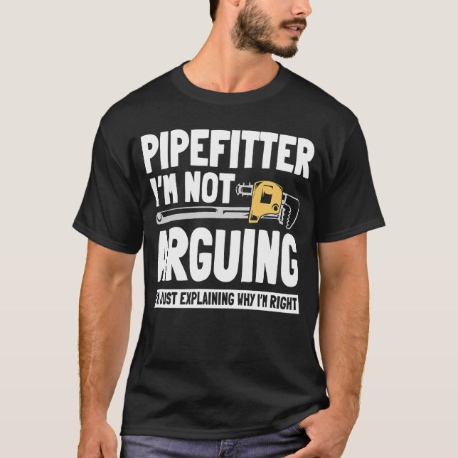 T-shirt Pipefitter Steamfitter Tradesman Piping Sy (Devant)