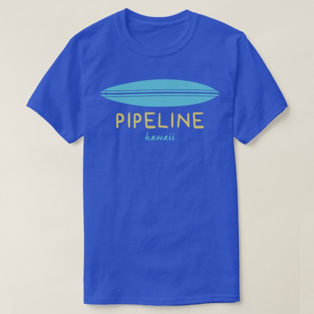 T-SHIRT PIPELINE DE SURFACE HAWAII (Design devant)