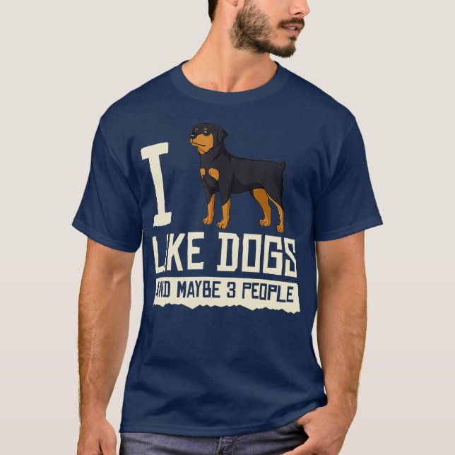 T-shirt Pipettes de chien Rottweiler propriétaire Lover _2 (Devant)