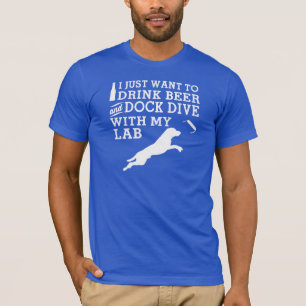 T-shirt Piqué de bière et de dock de boissons -