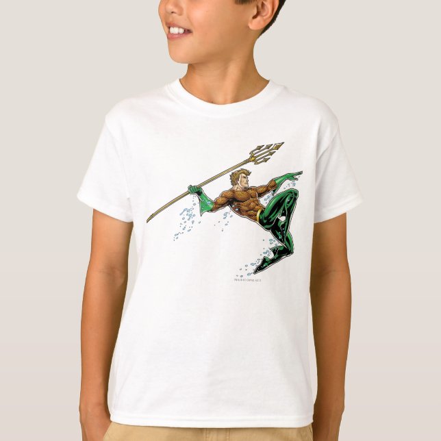T-shirt Pique-nique Aquaman avec Spear (Devant)