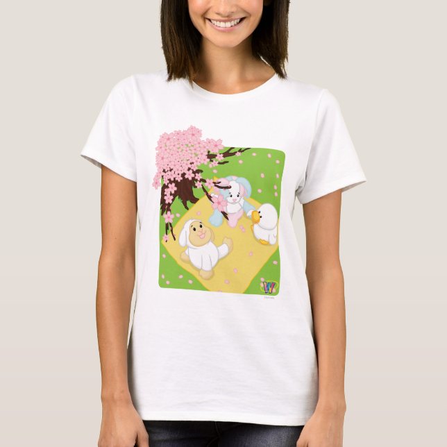 T-shirt Pique-nique de célébration de ressort (Devant)