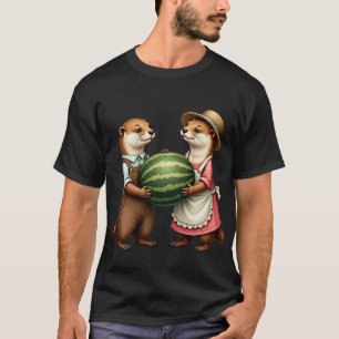 T-shirt Pique-nique de loutres