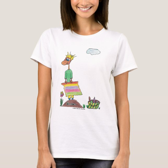 T-shirt Pique-nique Krazy Cartoon (Devant)