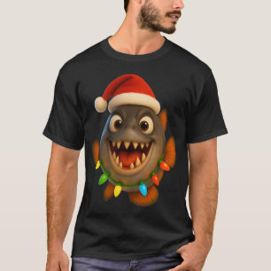 T-shirt Piranha de Noël