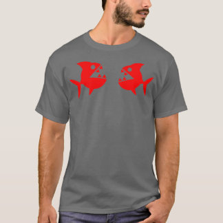 T-shirt piranhas