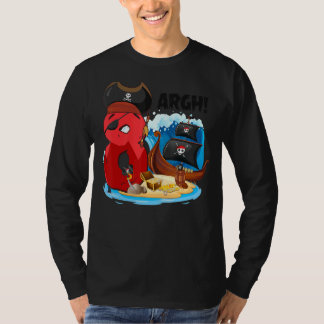 T-shirt Pirate 8 Ans Pirate Anniversaire Pirates Bateau Ar