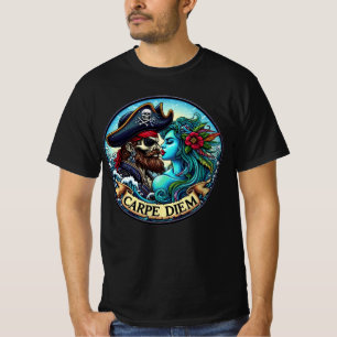 T-shirt Pirate and Mermaid - Carpe Diem