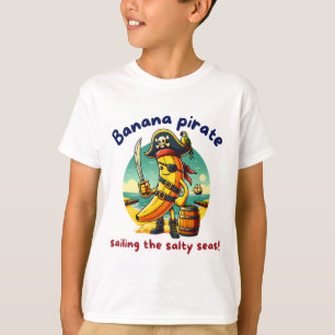T-shirt Pirate Banana Adventure en bord de mer