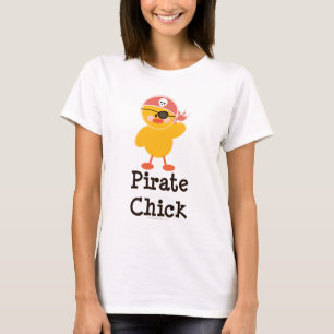 T-shirt Pirate Chick Ringer Tee