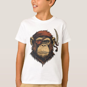 T-shirt Pirate Chimp : Conception audacieuse et aventureus