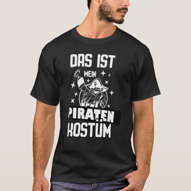 T-shirt Pirate Costume de carnaval (Devant)