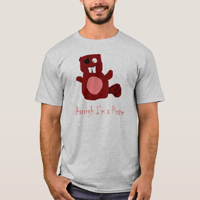T-shirt pirate de castor (Devant)