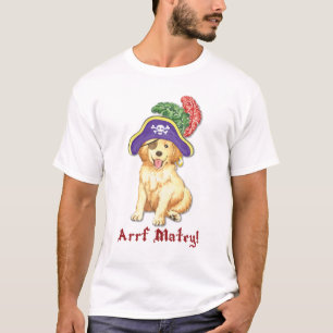 T-shirt Pirate de golden retriever