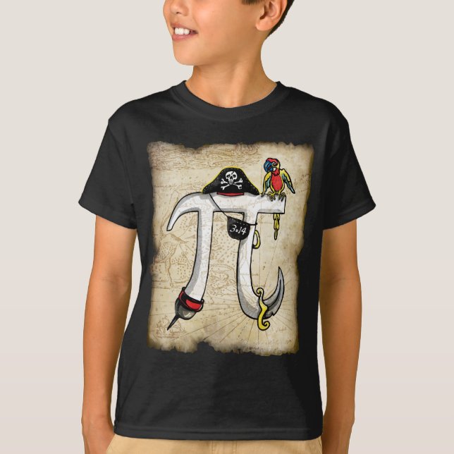 T-shirt Pirate de jour de pi (Devant)