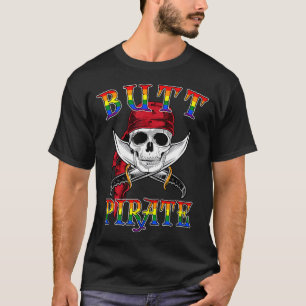 T-shirt Pirate de l'anus LGBT Drôle Halloween Gay