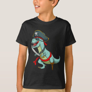 T-shirt Pirate Dinosaure T Rex Funny Tyrannosaurus Hallowe