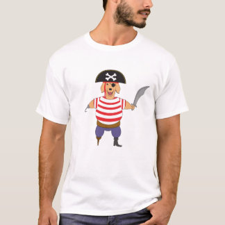 T-shirt Pirate Dog Drôle chien de pirate dessin animé de c