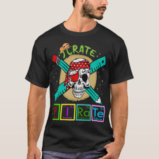 T-shirt Pirate éléments de tableau périodique 3.14 Physiqu