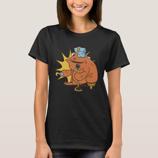 T-shirt Pirate Frog Sing (Devant)